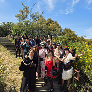 Ladies for birthday party with The Parlor Car Trolley Tours